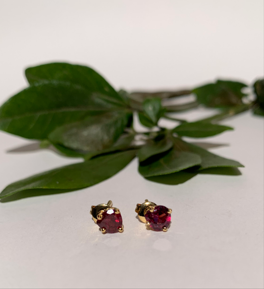 Rhodolites earings